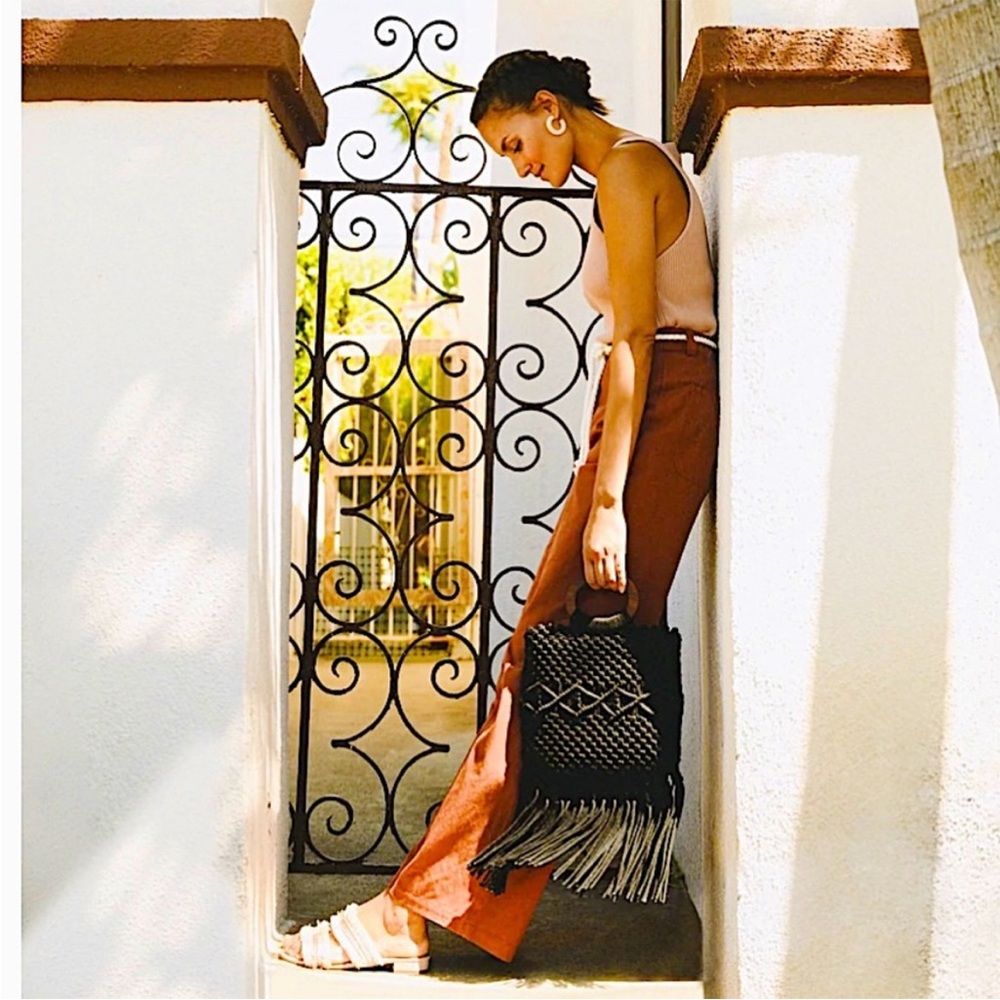 Nwot Danielle Nicole Macrame Handbag - image 2